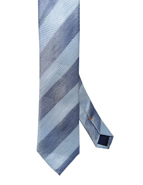 Corbata JBE regular de seda estampado a rayas para hombre