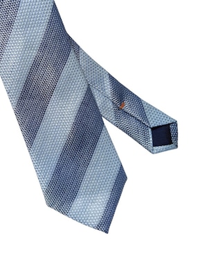 Corbata JBE regular de seda estampado a rayas para hombre