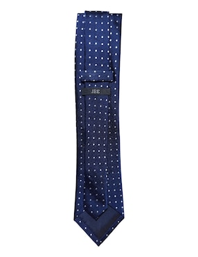 Corbata JBE regular de seda estampado lunares para hombre