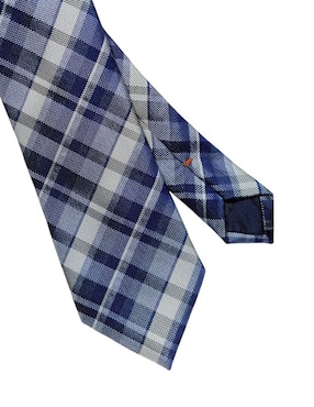 Corbata JBE regular de seda estampado a cuadros para hombre