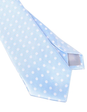 Corbata Jbe regular estampado lunares para hombre