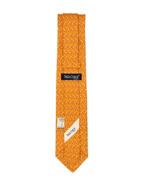 Corbata Pineda Covalin regular de seda estampado gráfico para hombre