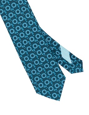 Corbata Pineda Covalin regular de seda estampado gráfico para hombre