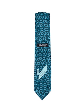 Corbata Pineda Covalin regular de seda estampado gráfico para hombre