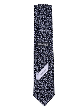 Corbata Pineda Covalin regular de seda estampado gráfico para hombre