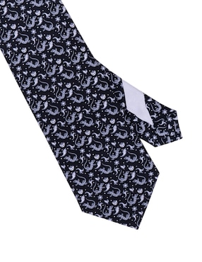 Corbata Pineda Covalin regular de seda estampado gráfico para hombre