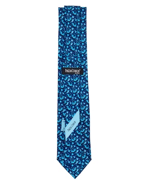 Corbata Pineda Covalin regular de seda estampado gráfico para hombre
