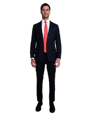 Corbata Pineda Covalin regular de seda estampado gráfico para hombre