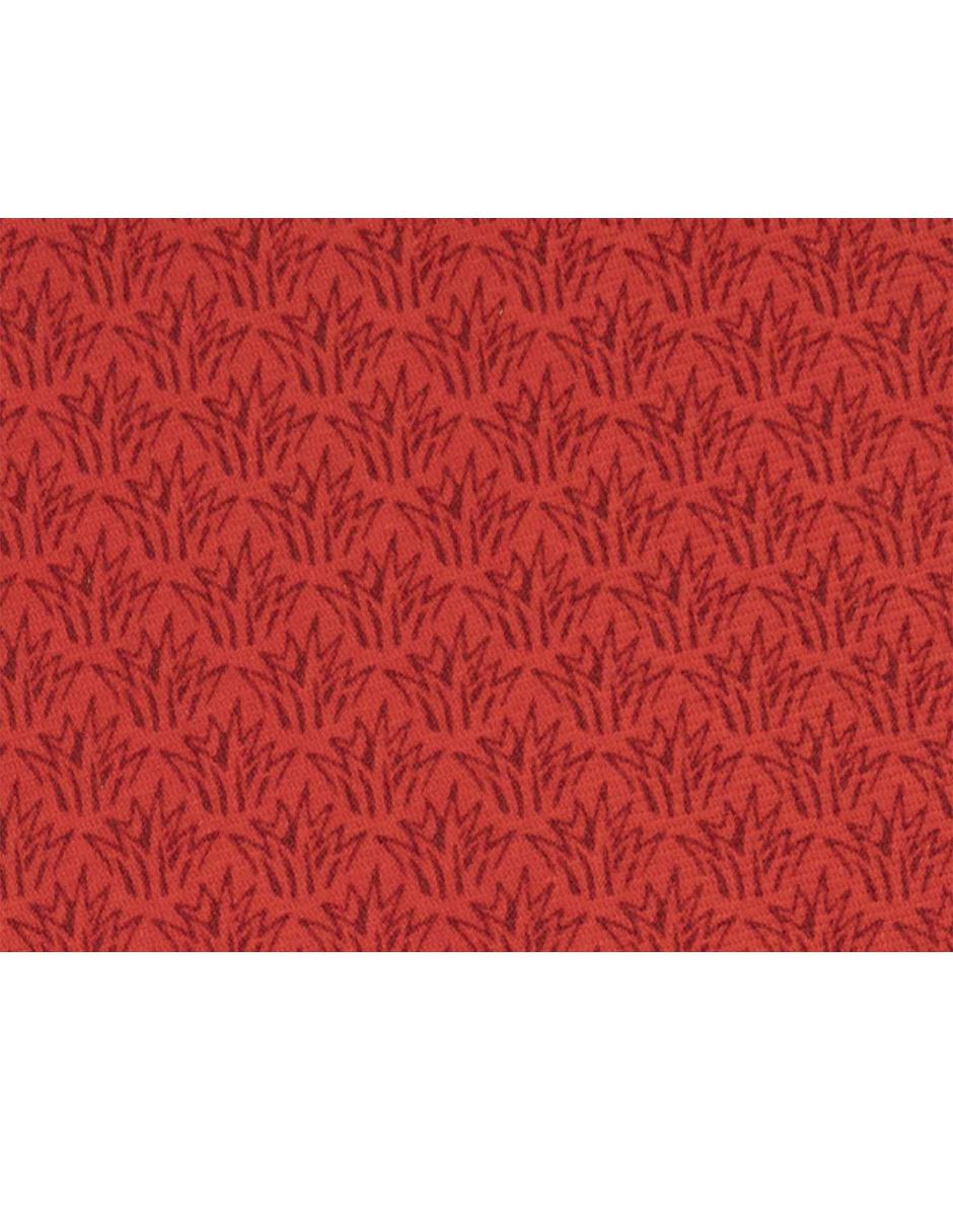 Corbata slim seda roja estampada 3