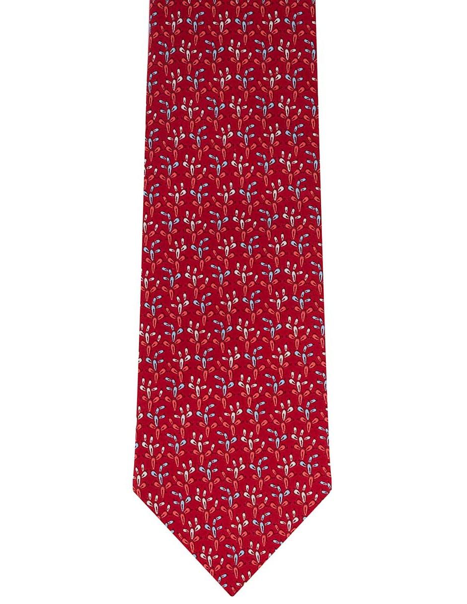 Corbata regular seda estampada 2