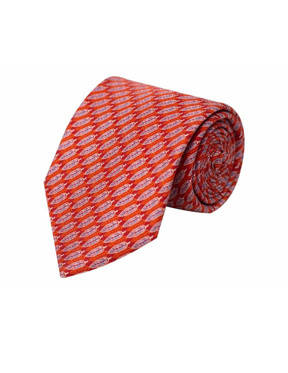 Corbata regular seda con diseño gráfico