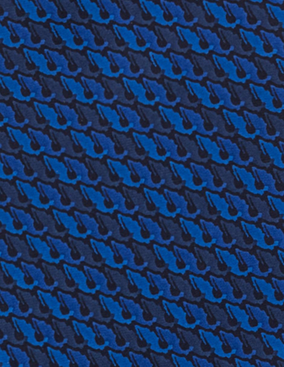 Corbata regular de seda estampado para hombre 2