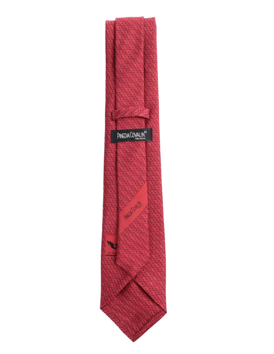 Corbata regular de seda estampada para hombre 2