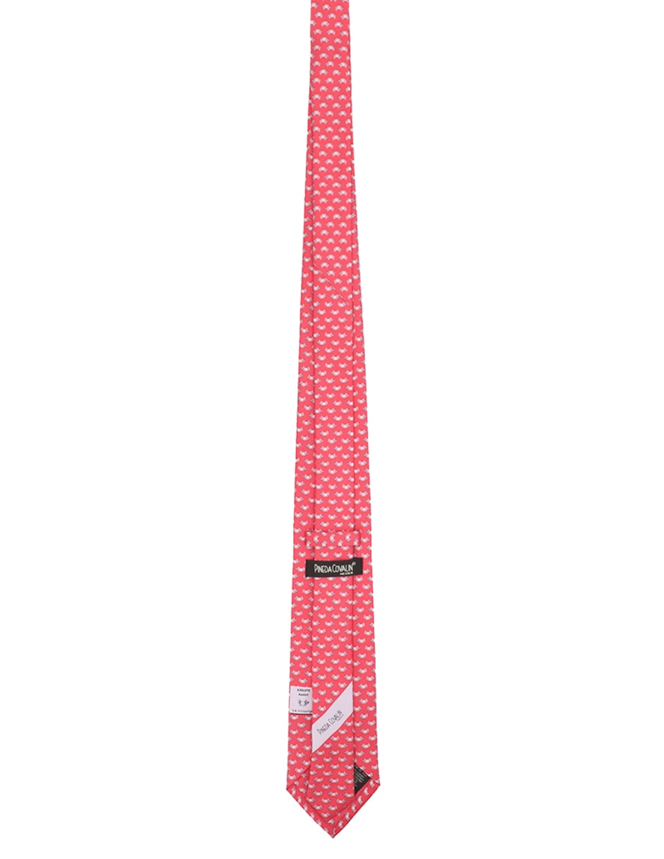 Corbata regular de seda estampado gráfico para hombre 3