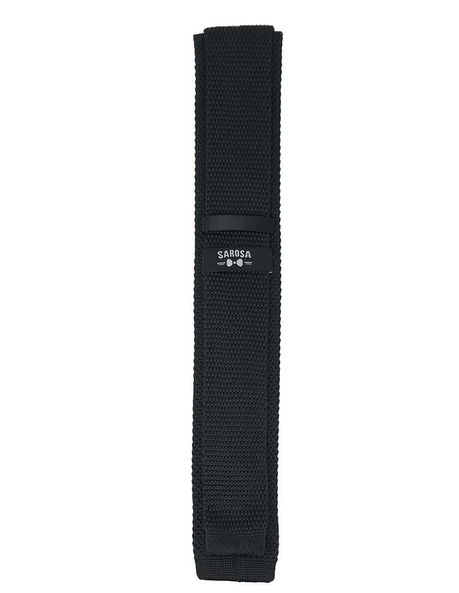 Corbata sarosa slim (4-6 cm) de poliéster estampado liso para hombre