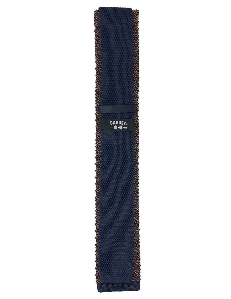 Corbata sarosa slim (4-6 cm) de poliéster estampado liso para hombre