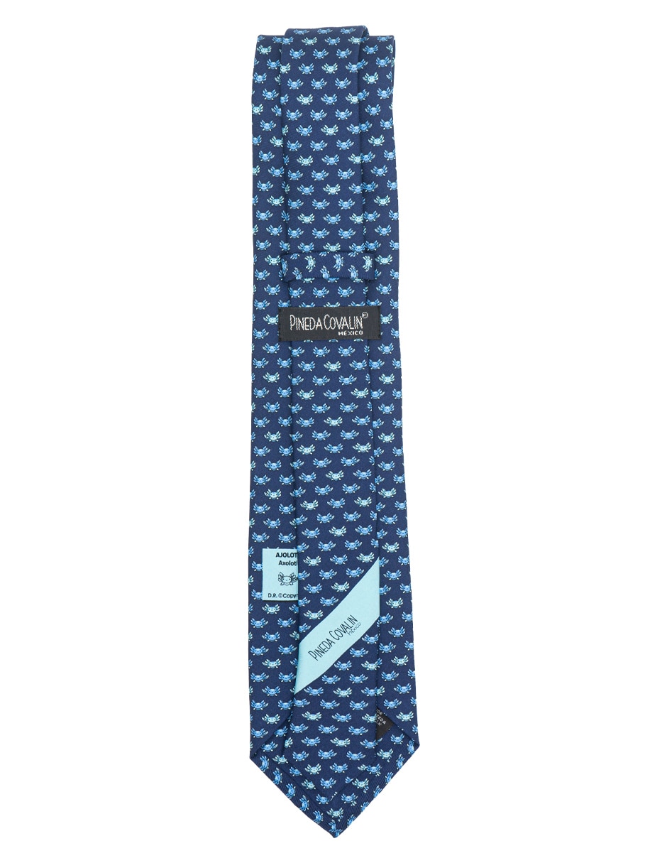 Corbata regular de seda estampado gráfico para hombre 2