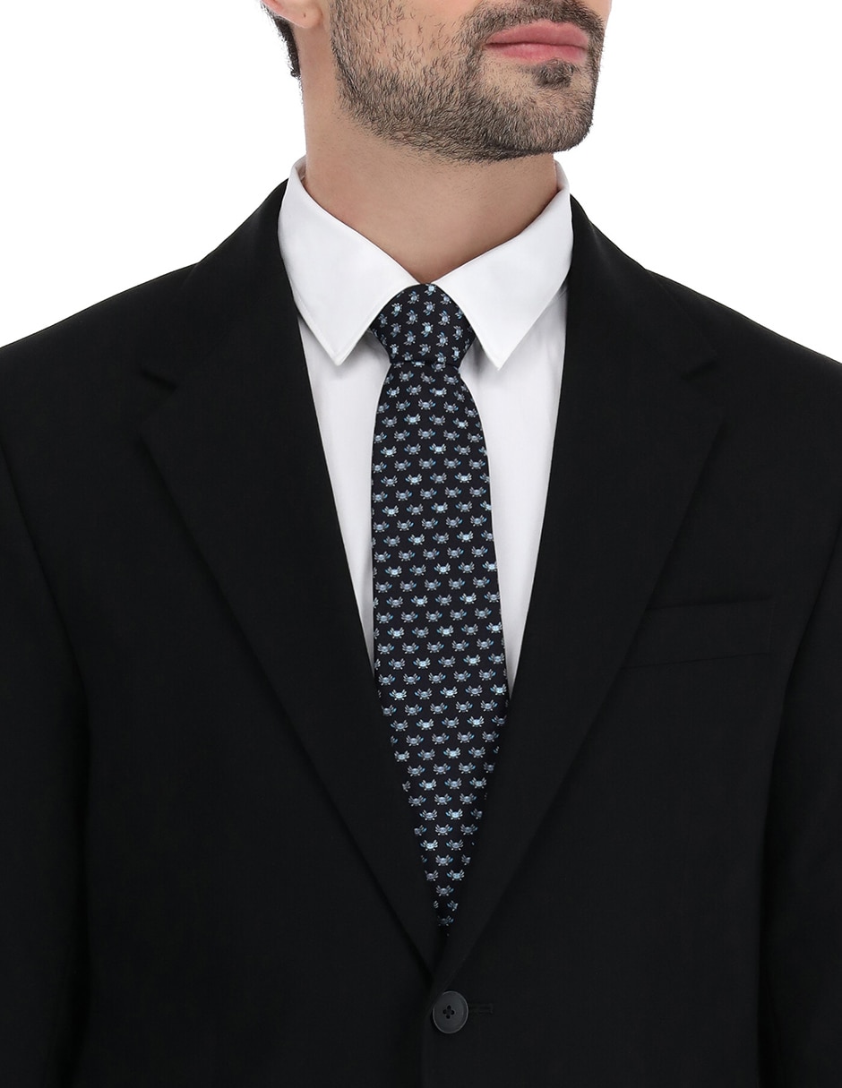 Corbata regular de seda para hombre 4