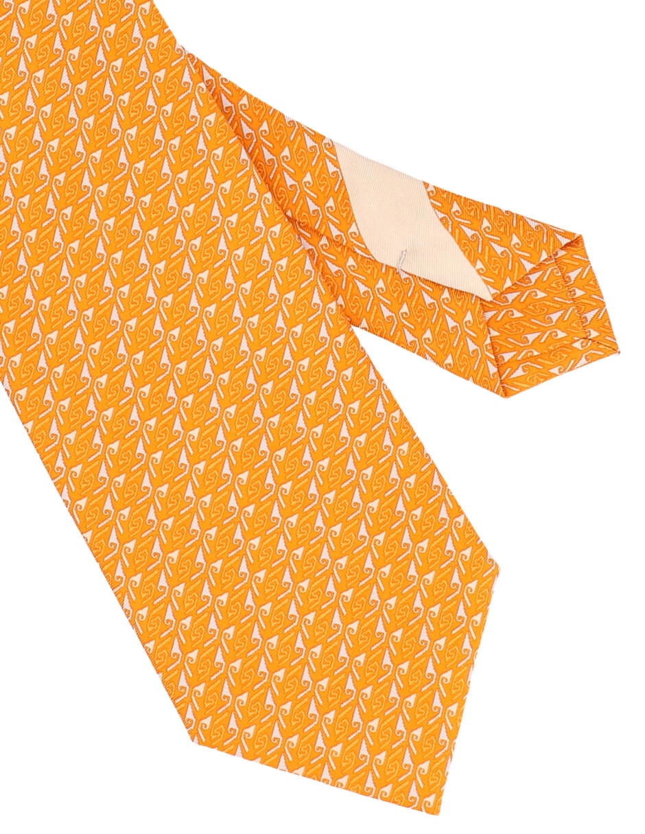 Corbata regular de seda estampada para hombre 2