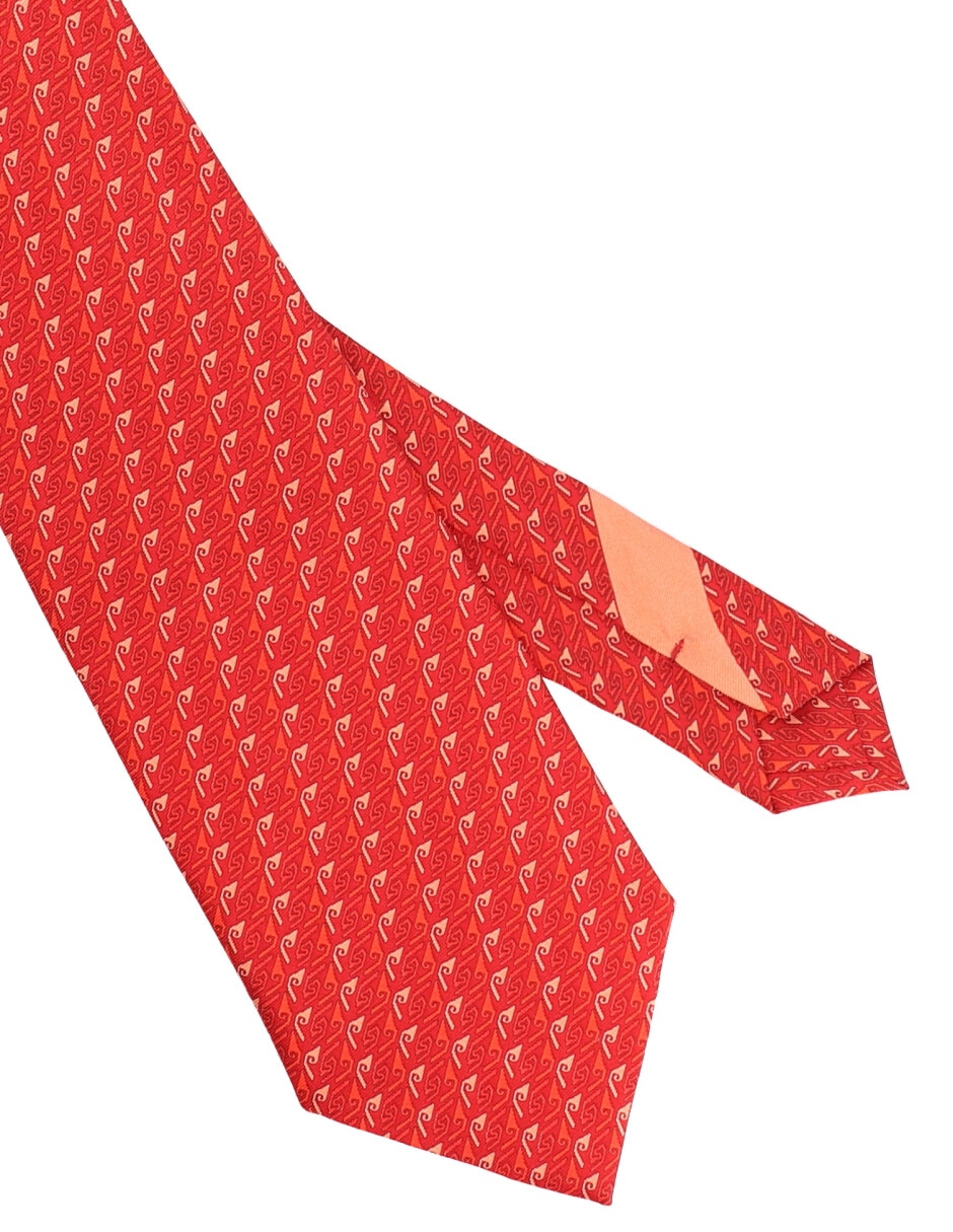 Corbata regular de seda estampada para hombre 3