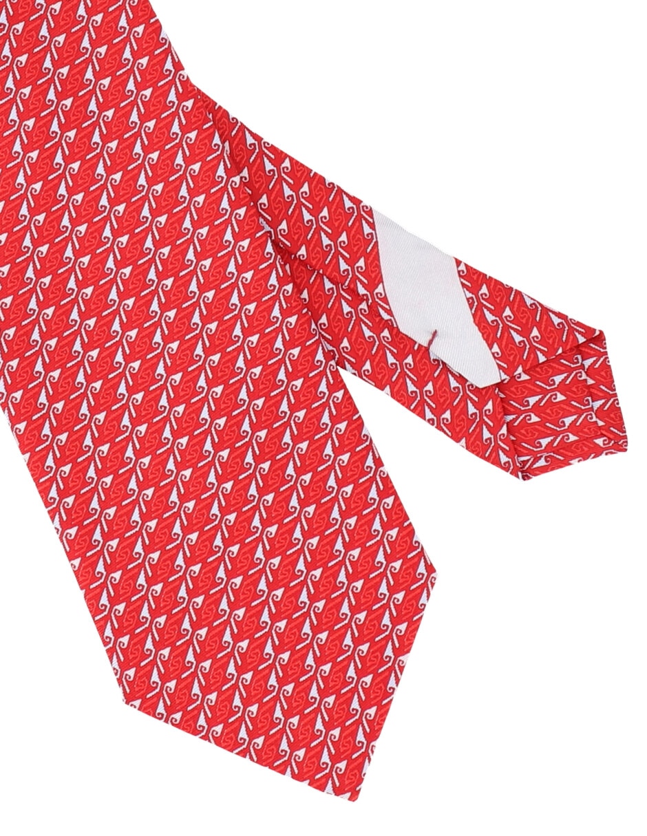 Corbata regular de seda estampada para hombre 3