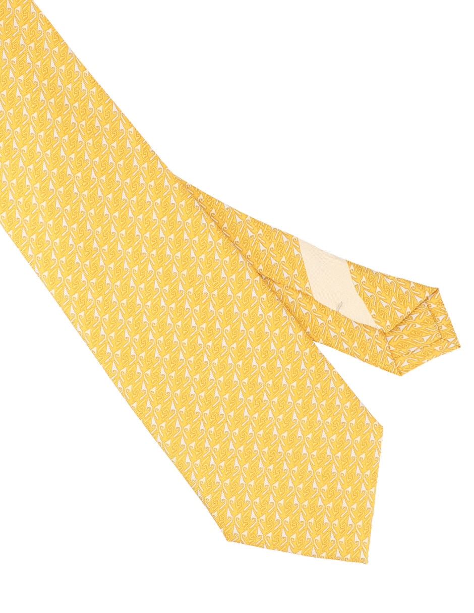 Corbata regular de seda estampada para hombre 3