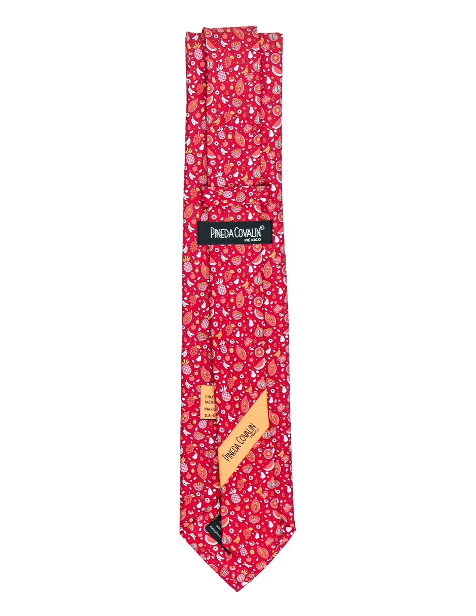 Corbata regular de seda estampada para hombre 2