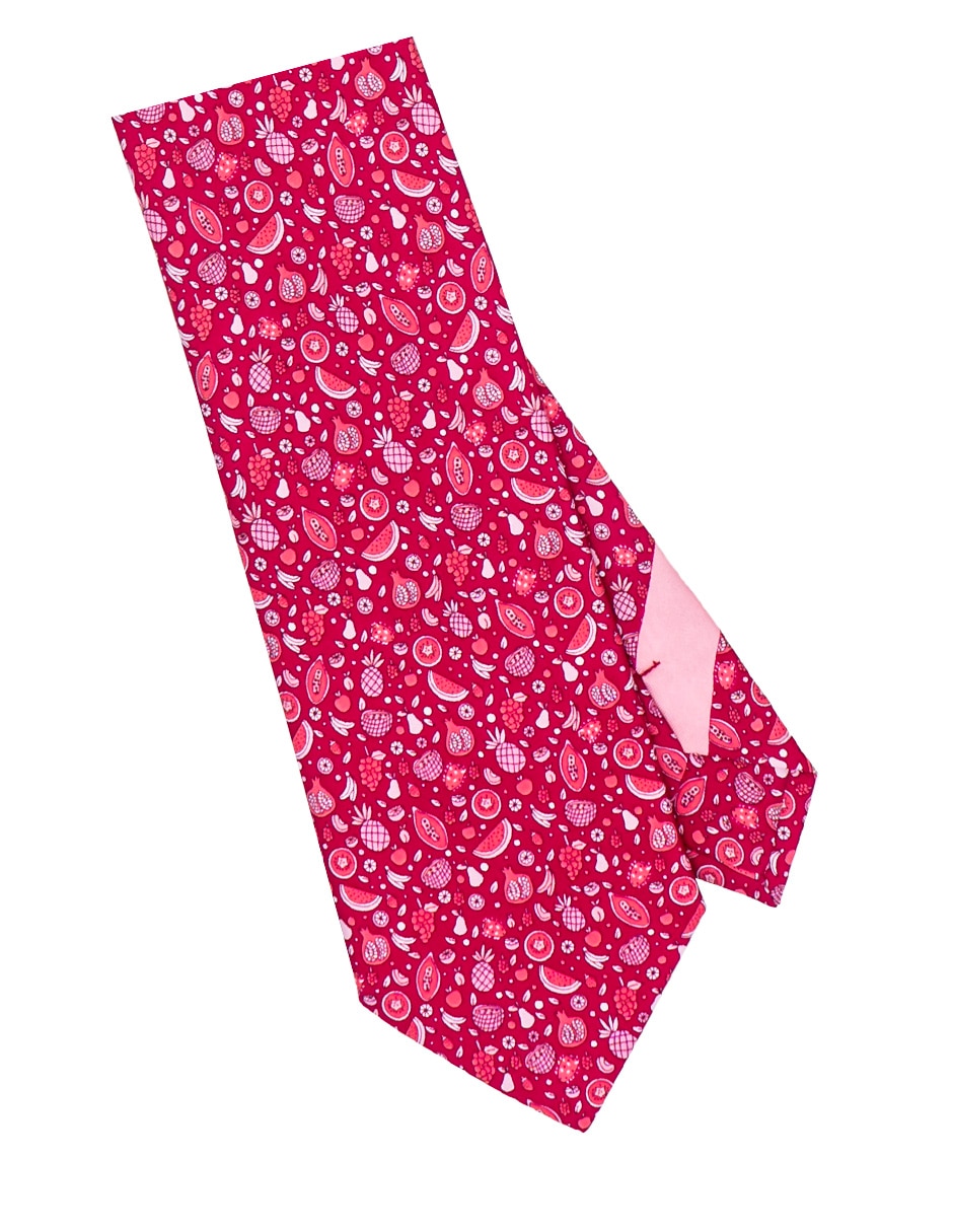 Corbata regular de seda estampada para hombre 3