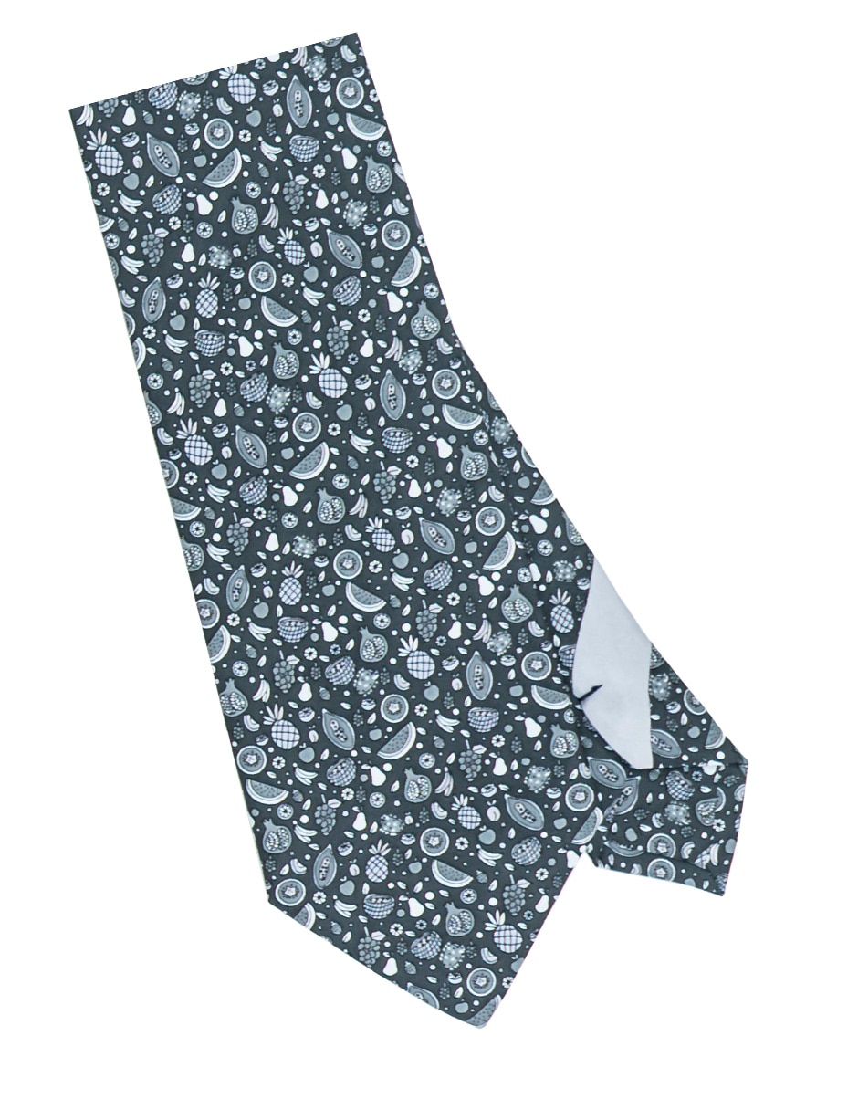 Corbata regular de seda estampada para hombre 3