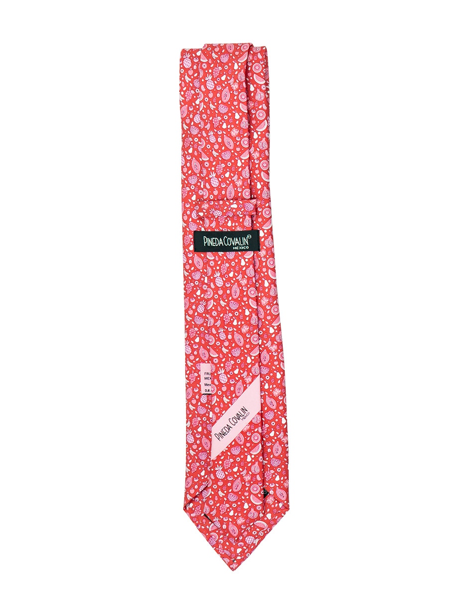 Corbata regular de seda estampada para hombre 2