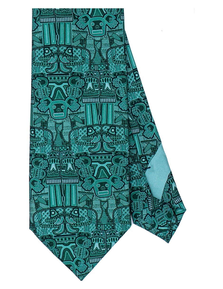 Corbata regular de seda estampada para hombre Corbata regular de seda estampada para hombre