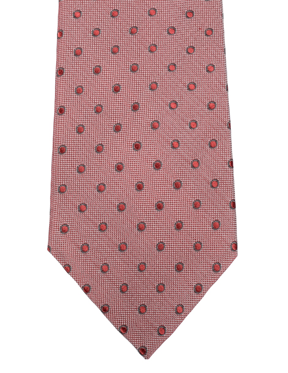 Corbata regular de seda estampado a cuadros para hombre 1