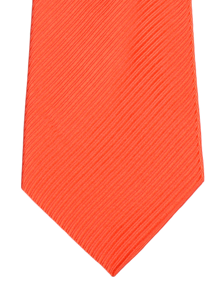 Corbata regular de seda estampado a rayas para hombre 1