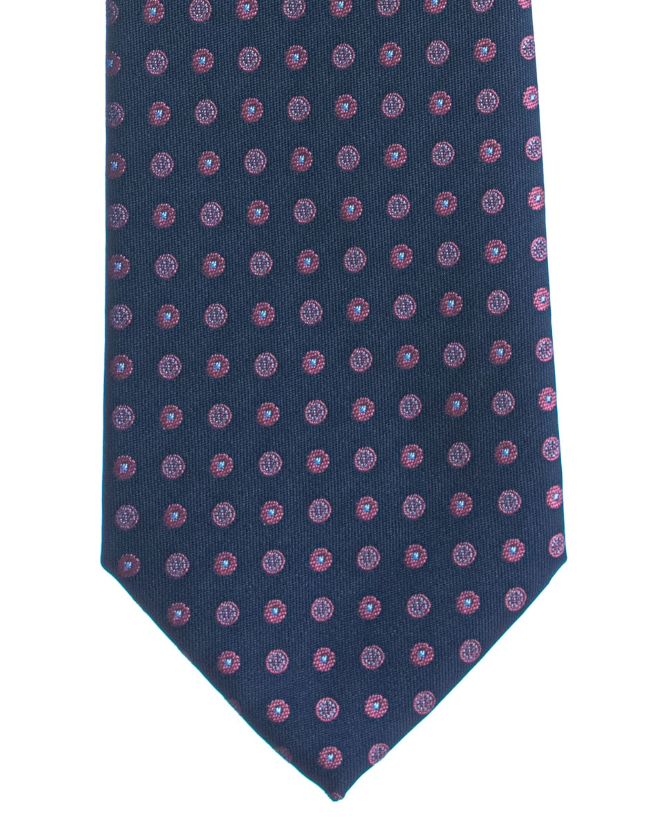Corbata regular estampado lunares para hombre 1