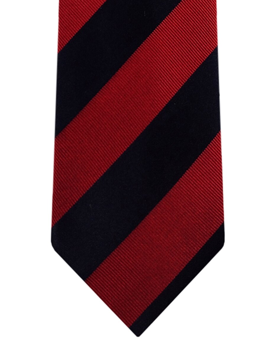 Corbata regular de seda estampado a rayas para Hombre 1