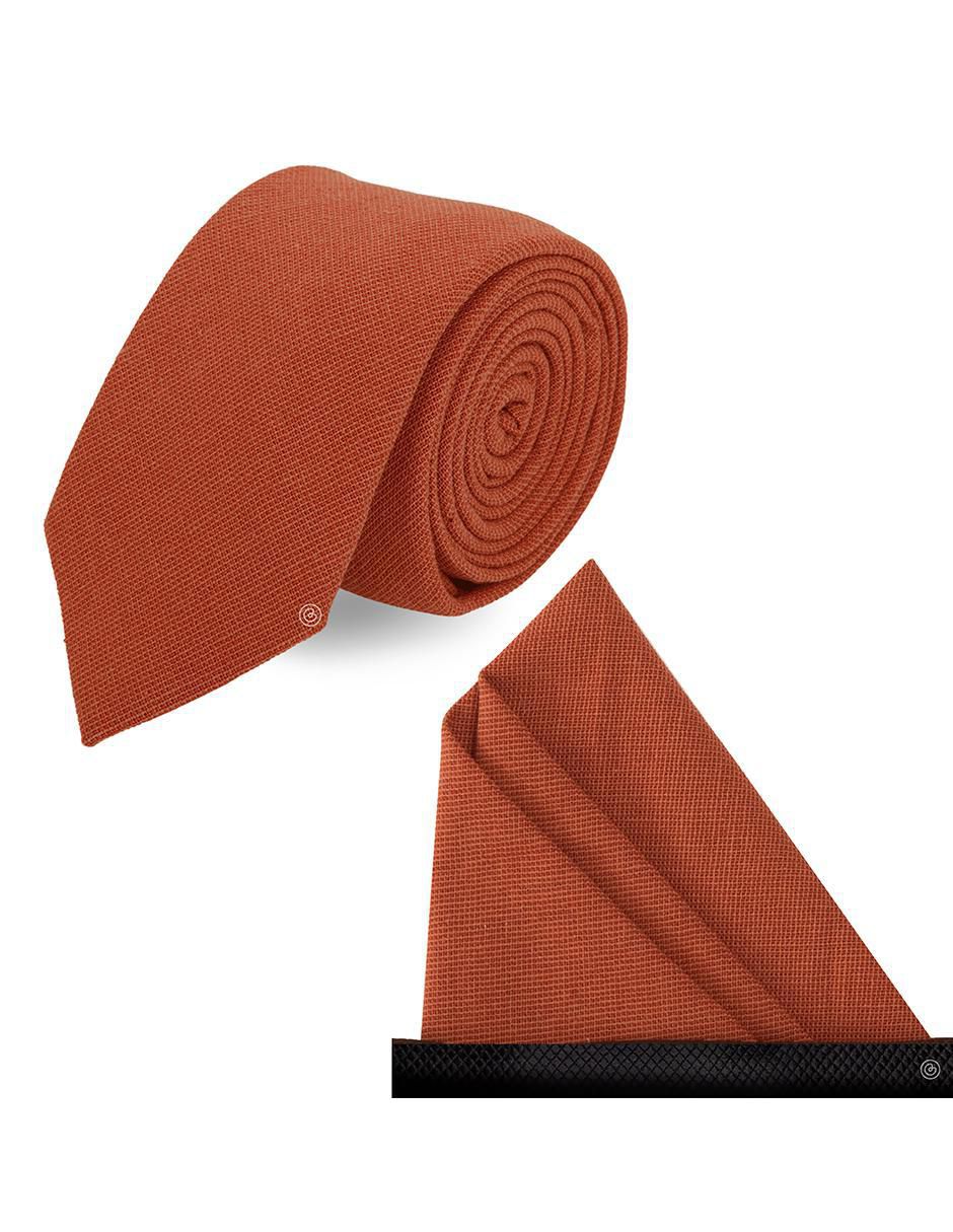 Set de corbata y pañuelo slim estampado jaspeado para hombre Set de corbata y pañuelo slim estampado jaspeado para hombre