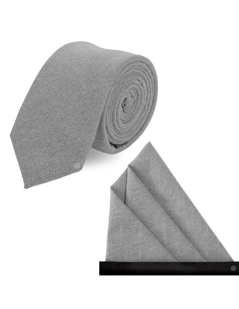 Set de corbata y pañuelo slim estampado jaspeado para hombre Set de corbata y pañuelo slim estampado jaspeado para hombre
