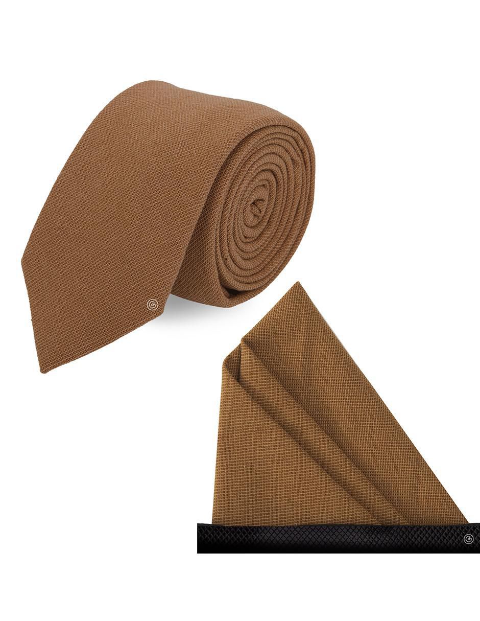 Set de corbata y pañuelo slim estampado jaspeado para hombre Set de corbata y pañuelo slim estampado jaspeado para hombre