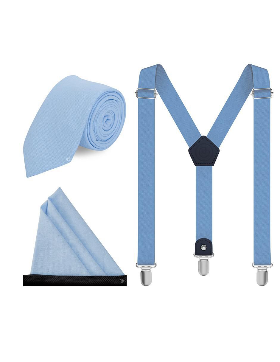 Set corbata slim estampado jaspeado para hombre
