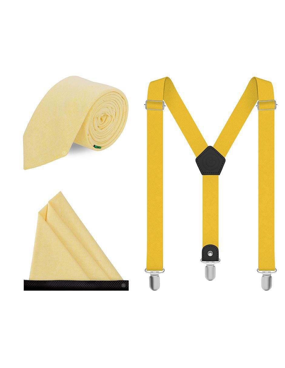 Set corbata slim estampado jaspeado para hombre