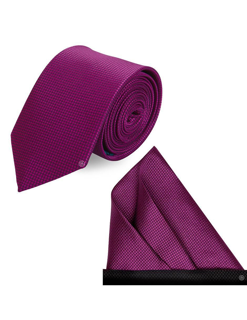 Set de corbata y pañuelo slim estampado geométrico para Hombre Set de corbata y pañuelo slim estampado geométrico para Hombre