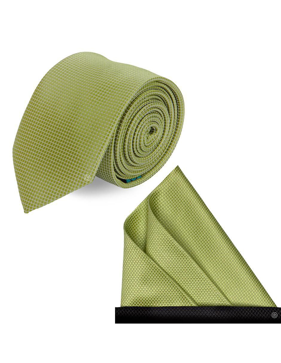Set de corbata y pañuelo slim estampado geométrico para Hombre Set de corbata y pañuelo slim estampado geométrico para Hombre