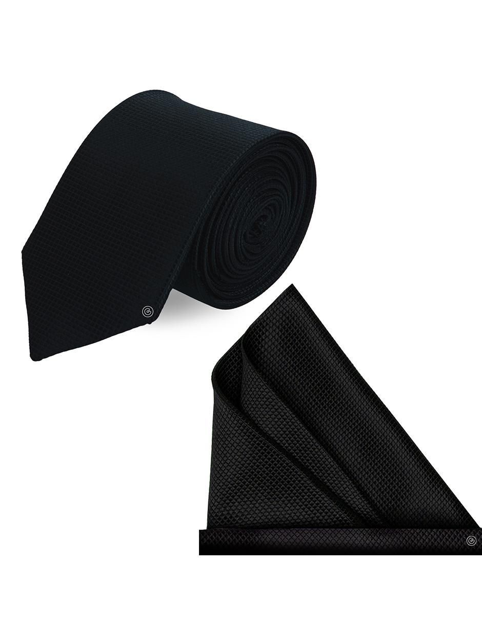 Set de corbata y pañuelo slim estampado geométrico para Hombre Set de corbata y pañuelo slim estampado geométrico para Hombre