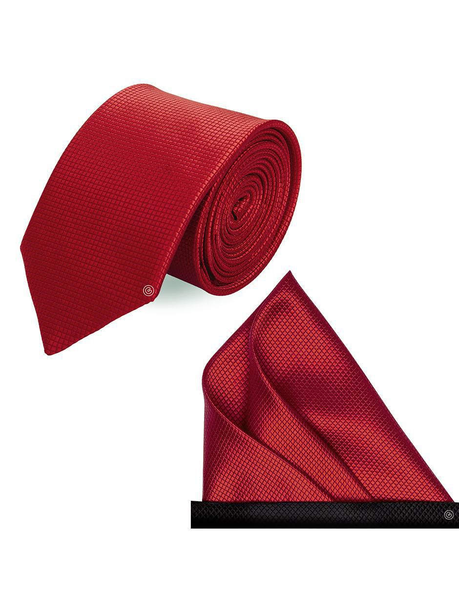 Set de corbata y pañuelo slim estampado geométrico para Hombre Set de corbata y pañuelo slim estampado geométrico para Hombre