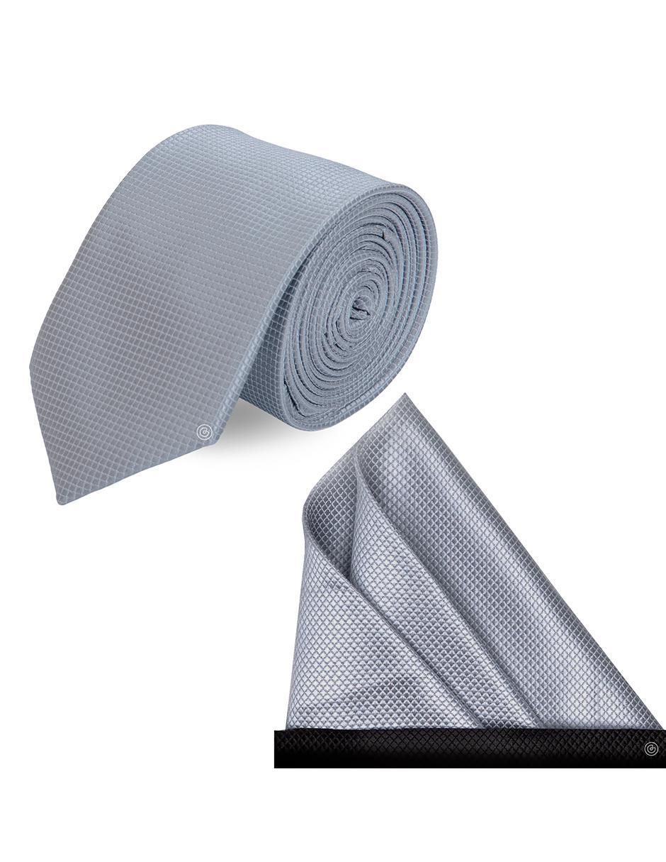 Set de corbata y pañuelo slim estampado geométrico para Hombre Set de corbata y pañuelo slim estampado geométrico para Hombre