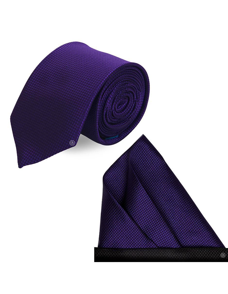 Set de corbata y pañuelo slim estampado geométrico para Hombre Set de corbata y pañuelo slim estampado geométrico para Hombre