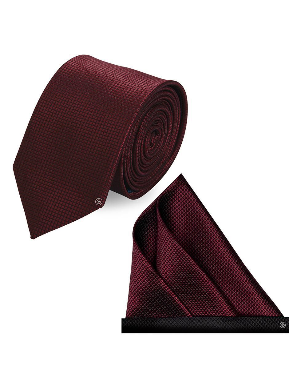 Set de corbata y pañuelo slim estampado geométrico para Hombre Set de corbata y pañuelo slim estampado geométrico para Hombre