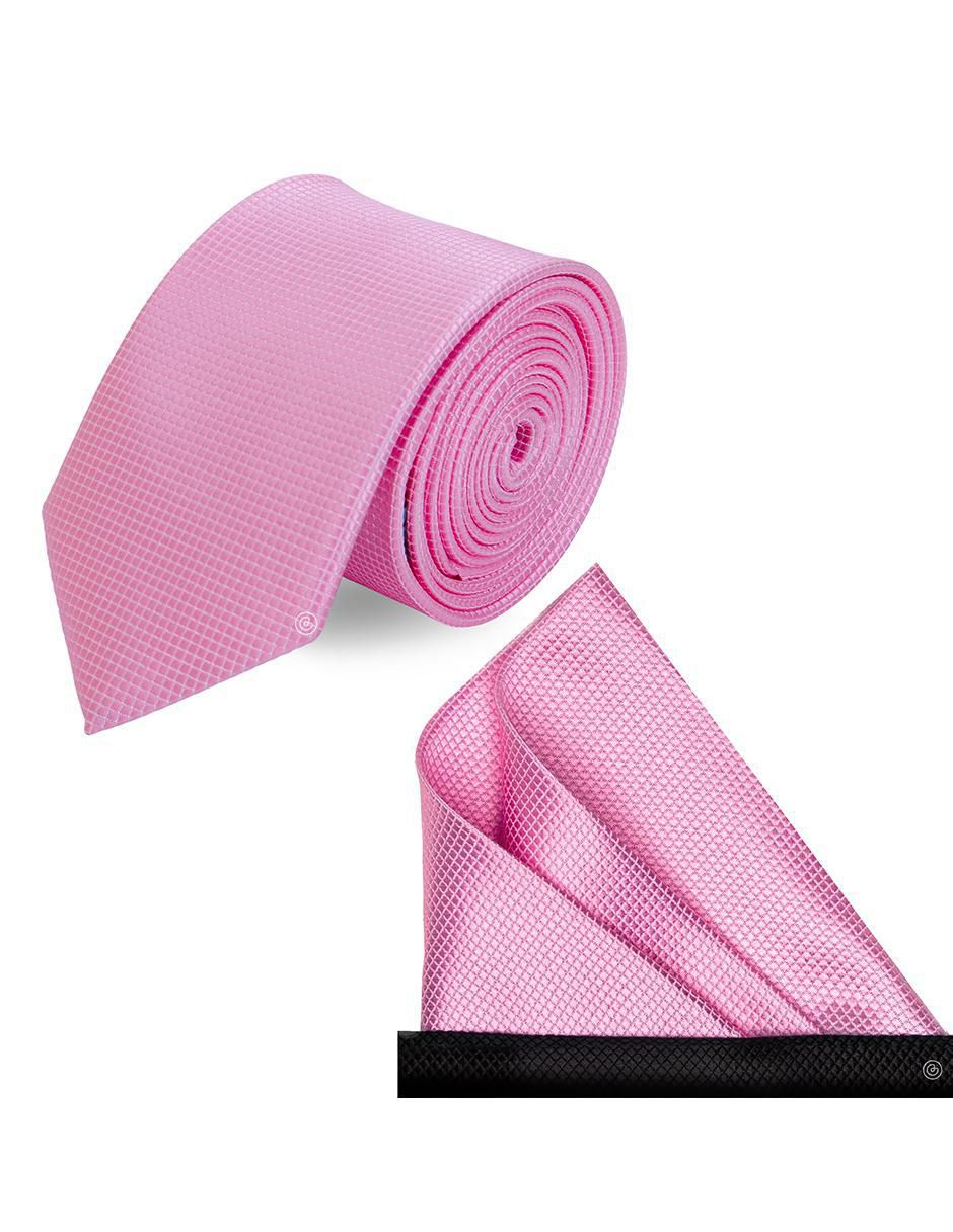 Set de corbata y pañuelo slim estampado geométrico para Hombre Set de corbata y pañuelo slim estampado geométrico para Hombre