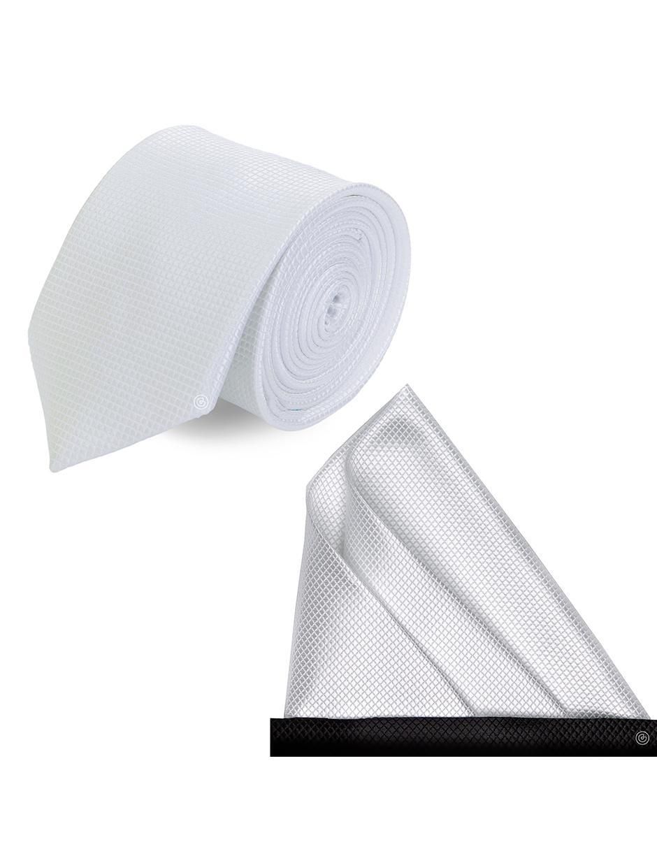 Set de corbata y pañuelo slim estampado geométrico para Hombre Set de corbata y pañuelo slim estampado geométrico para Hombre