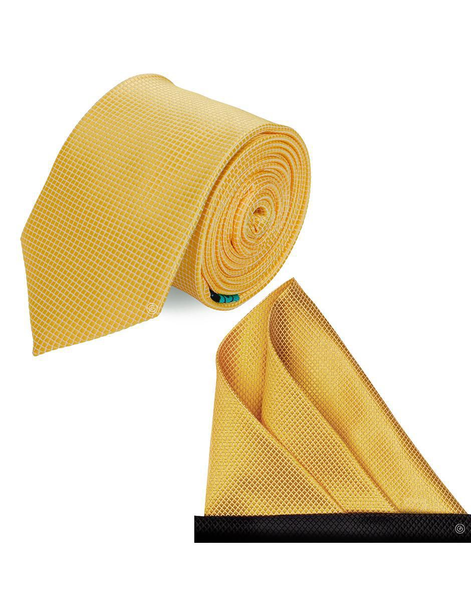 Set de corbata y pañuelo slim estampado geométrico para Hombre Set de corbata y pañuelo slim estampado geométrico para Hombre